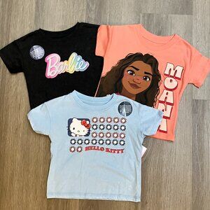 18 month Toddler Girl Licensed T-Shirt Bundle